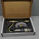 GGStudy 360 Swivel Single-Handle One Hole Vessel Sink Faucet with Matching Pop Up Drain - Brushed Gold Farmhouse Bathroom Vanity Faucet