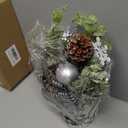 JIALEIXI Small Buffalo Check Plaid Christmas Tree, Artificial Mini Tabletop Christmas Tree Decorations, for Winter Home Hliday Party Xmas Decor - Black/White.