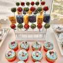 2 Pack Wood Cake Pop Stands for Display 3 Tier White Wooden Lollipop Holders 17 Hole Sucker Stand for Dessert Table for Wedding, Birthday Party Fit 0.16" / 4mm Lollipop Sticks