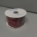 Burgundy Velvet Wired Edge Ribbon, 2.5 Inch x 10 Yards Crushed Velvet Christmas Ribbon for Christmas Tree Decoration Gift Wrapping Garland Wreaths Bows Making