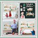 2 x Christmas Bookshelf Bulletin Board Set Words of Wisdom Classroom Decorations Inspirational Christmas Gingerbread Man Paper Cutouts for Xmas Winter Holiday School Classroom Decor