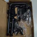 HBL' Sliding Glass Door Lock, Patio Sliding Door Child Lock & Loop Latch  Flexible for Uneven Doors, 2-3/8" Hardened Steel, Extra Home Security, Black, 2 Pack