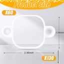 60 Pcs Mount Compatible with 100 ft Govee Pro H706 H806 Permanent Outdoor Lights Brackets with Screws for Soffit, Clip Replace Glue(White)