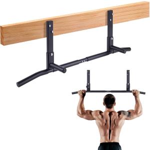 AmStaff Fitness Joist Mount Pull Up Bar, Ceiling Mounted Chin Up Bar for Home Gym, Crossfit, Beam, Rafter - Heavy Duty, Multi Grip, 42" Wide, Maximum Head Clearance - TU038