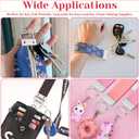 Key Fob Hardware Set, Shynek 50PCS Lanyard Key Fob Hardware 1 Inch with Key Fob Pliers Tool for Keychain and Wristlet Clamp Hardware Supplies