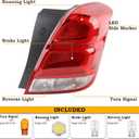 RH LED Type Tail Light Assembly Fit for 2017 2018 2019 2020 2021 2022 Chevy Trax Rear Lamp Right Passenger Side Chevrolet Brake Lamp With Bulbs GM2801298 42750550