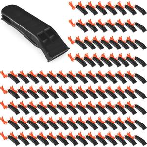 100 Pieces Emergency Whistles with Lanyard Safety Survival Whistles Loud Blast for Safety Camping Hiking Boating Hunting Survival Rescue Signaling (Black)