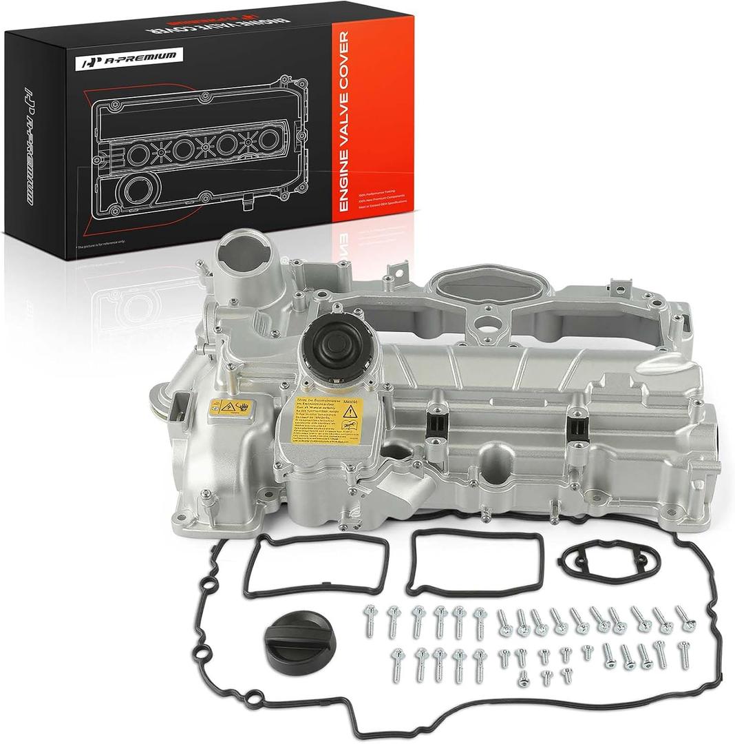 A-Premium Engine Valve Cover with Cap & Gasket & Bolt Compatible with BMW 320i, 320i xDrive, 328i, 328i GT xDrive, 328i xDrive, X5, 528i, 528i xDrive, X3, 428i xDrive, 428i Gran Coup, X1, X4, Z4