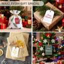 3 x Beautiful Christmas Gift Tags - 48-Pack Holiday Labels with 16.4ft Jute Twine, 8 Unique Designs Double-Sided with to/from Area, Paper Tags for Wrapping, DIY, Holiday Presents & Xmas Decorations