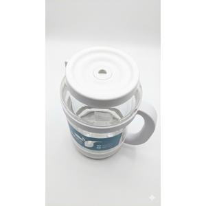 80 oz Water Jug with Time/Ounce Markings - Spill-Proof Straw, Durable Tritan - Big Water Bottle for Daily Hydration - Dishwasher Safe, Clear & Easy to Clean