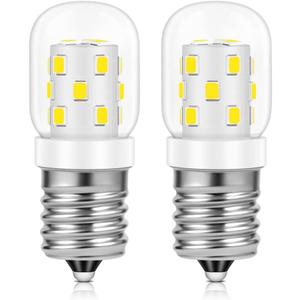 NETEHA AC 125V 3W E17 Base T7 Microwave Dimmable LED Light Bulb, 5000K Daylight White Over Stove Appliance Light for Refrigerator, Range Hood, 8206232A Stove Hood (2 Pack)