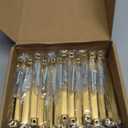 goldenwarm 25Pack 5in Brushed Gold Cabinet Pulls Gold Cabinet Handles Gold Drawer Pulls Modern Cabinet Hardware Handles for Kitchen Cabinets (5in hole centers)