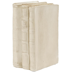 Guichifun Faux Books Living Room Decor - Resin Cute Cream Farmhouse Decor Fake Modern Fashion Decorative Books Set for Office Mantle Shelves Coffee Table Decor 4.2 * 2.7 * 6.2 Inch