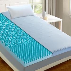 Mattress Topper Twin XL Size 3 Inch Zoned Gel Memory Foam with Bonus Breathable Cover,Air Flow Design US and Euro Certified