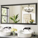 GODCHAR 60"x 30"

Bathroom Vanity Mirror

Rectangular Metal

Frame French Cleat Mounted Wall

Mirror Tempered Glass