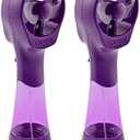 O2COOL 2 Pack Elite Battery Powered Handheld Water Misting Fans (Purple)