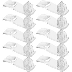 Angoily 25Pcs Long Board Support Partition Transparent Plastic Shelf Holders for Cabinet Shelves Adjustable Shelf Clips for Furniture Storage