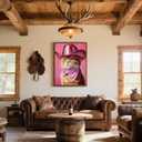 2 x Canrichshop Cowboy Cat Paint by Numbers Kit for Adults,DIY Acrylic Painting by Numbers Kits Beginner No Framed,Easy Disco Adult Paint by Number on Canvas for Decor 16x20inch