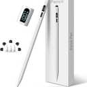 Digiroot iPad Apple Pencil 2025-2018, LED Power Display Dual-Tip Stylus Pen with 3X Fast Charge, Compatible for iPad A16 11/10/9/8/7/6, Pro 11"/12.9"/13''/M4, Air M3/M2/5/4/3, Mini 7/6/5