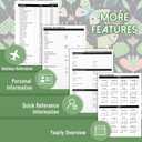 Academic Planner 2026, Daily Weekly and Monthly Planner, Jan. 2026 - Dec. 2026, Calendar Planner with Monthly Tabs, Planning Organize Notebook for Work, 8.5'' x 6.2'', Green Butterfly