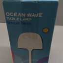 Shower Lamp - Waterproof Bathroom Lamp with 16 Color Ocean Wave Projector, Rechargeable Shower Light with Touch & Remote Control, Cordless Light for Inside Shower/Bathtub (Beige)