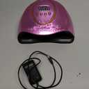 JEWHITENY Pink U V Gel Nail Lamp:LED Nails Curing Lamp with Automatic Sensor & 4 Timers Nail Light with 66 Lamp Beads