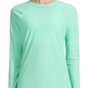 KPSUN Womens Long Sleeve Rash Guard UPF 50+ Swim Shirts Sun Uv Protection Surfing Top for Beach Swimming Quick Dry L