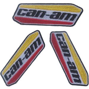 3 Pcs Can-am Embroidery Patch Motorcycles Iron-on Sew On Patches for Clothing Jacket Backpack Jeans Sport Decal Gift 4 * 1.5 Inch