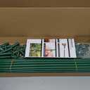 MAXPACE 125pcs Garden Stakes Kit: Includes 40 Sets of Fiberglass Plant Sticks Supports & Accessories for DIY 4ft, 5ft, 6ft, 7ft Stakes for Tomato, Vegetables, Indoor & Outdoor Gardening Supplies
