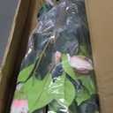 2 Pack Artificial Camellia Tree with White Pot, 38" Faux Potted Plants for Indoor Outdoor Decor, Tall Silk Greenery Plant for Home Offce Living Room Balcony, Pink
