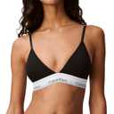 Calvin Klein Modern Cotton Lightly Lined Triangle Bralette Black M