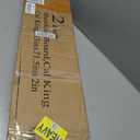 VIPSHOW 2 Inch California King Metal Box Spring with Round Corners - 3000 lbs Capacity, Low Profile Bed Slat Replacement Bunkie Board with Steel Slats, Noise-Free, Easy Assemble, Black, 83 x 71.5 x 2 inches