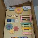 Baby Push Walker, Wooden Baby Walker with Wheels, Montessori Push Walker for Babies 10-12 Months, Adjustable Speed Push Walking Toys for Boys&Girls 1 Year Old, Christmas Birthday Gifts for Toddler