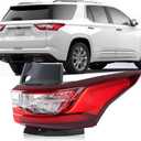 Right Passenger Side LED Tail Light Assembly Compatible With 2018-2021 Chevrolet Traverse Rear Lamp Taillight Replace 84990362 GM2804130
