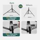 Kate Photo Backdrop Stand 10x8.5ft Adjustable Background Stand Kit for Photography (Indoor/Outdoor) and Party Decorations (Tripods with Threaded Crossbar)