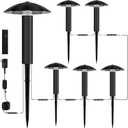 6-Pack Low Voltage Pathway Lights Kit: 24V Plug-in Landscape Lighting kit with Remote/Dusk to Dawn, 3W 3000K, IP65 - All-in-One Set, Easy DIY Install