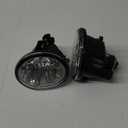 Fog Lights Assembly for 2003 2004 2005 2006 2007 2008 Toyota Matrix Replacement Kit for 2003-2008 Pontiac Vibe 2004-2009 2010 Scion TC with 9006 12V 55W Halogen Bulbs Clear Lens