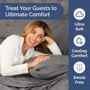Bulk Case Pack of 16 Twin XL Size 3 Piece Sheet Sets - Dark Grey