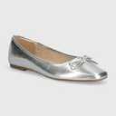  Women's Comfortable Round Toe Ballet Flats Dress Shoes Silver 7