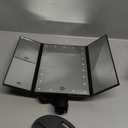 HUONUL Makeup Mirror Vanity with Lights, 2X 3X 10X Magnification, Touch Control, Trifold Mirror, Dual Power Supply, Gifts for Women, Wife, Mom, Teengirls(Black)