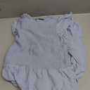 ZESICA Women's 2026 Summer Casual Flutter Short Sleeve Crew Neck Smocked Elastic Waist Tiered Midi Dress, Large