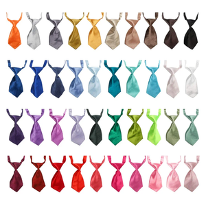Small Dog Ties, 40 PCS Dog Neck Bow Tie with Adjustable Solid Color Pet Bowtie Collar for Wedding Holiday Birthday Christmas Costumes Grooming Accessories, Bulk Necktie Gift for Cat Puppy Pets