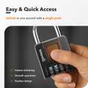 Combination Lock for Outdoor & Indoor | Heavy Duty, Weatherproof, 4-Digit Security | Padlock for Lockers, Gates, Fences, Sheds, Storage | 1-Pack, Black