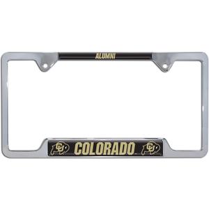 University of Colorado Buffaloes Metal License Plate Frame (Alumni (Chrome Frame))