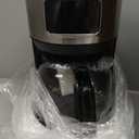 12 Cup Programmable Coffee Maker,Touchscreen Drip Coffee Maker-12 Cup Keep-Warm Function, Auto Shut-Off,Stainless Steel Construction,Permanent Filter,Ideal for Home and Office Use (Silver-Black)