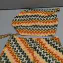 Wuitrie Summer Two Piece Sets for Women 2025 Sexy Slanted Shoulder Backless Tops Shorts Beach Vacation Clothes (Medium, Multicolor)