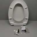 SS114 Toilet Seat Replacement Compatible with TOTO, Elongated SoftClose Toilet Seat for SS113/SS154/SS224/SS204, Transitional Slow-close & Heavy Duty, with 2-Pack Toilet Bolts and Nuts, White