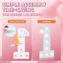 Marquee Numbers Large 70th-Birthday Decorations: 3ft Light up Number Balloon for Party Big 70 Year Old Women Men Birthday Decoration Anniversary Foam Board Wall Number 70