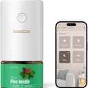 SF101S Smart Wi-Fi Waterless Ultrasonic Essential Oil Diffuser100% Plant-Based,120-Day Natural Air Freshener & Aromatherapy Scent Diffuser Covers 100 for Home,Hotel-Pine Needle