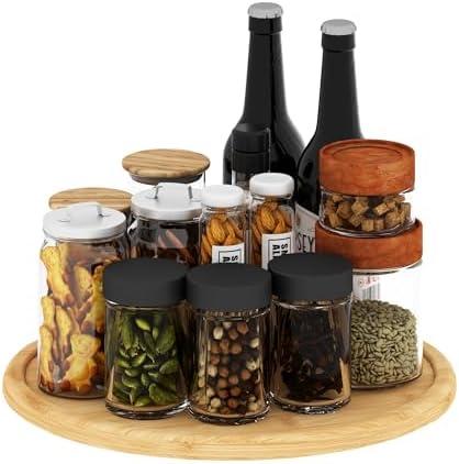 Adhoklop 10 Inch Lazy Susan Organizer Kitchen Turntable for Cabinet Pantry, Bathroom Makeup Vanity Countertop, Kitchen, Fridge, Spice Rack